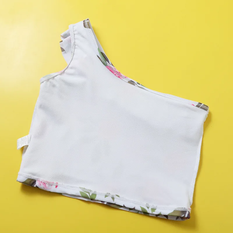 2021 новый купальник из двух частей для крупных девушек платье на одно плечо с