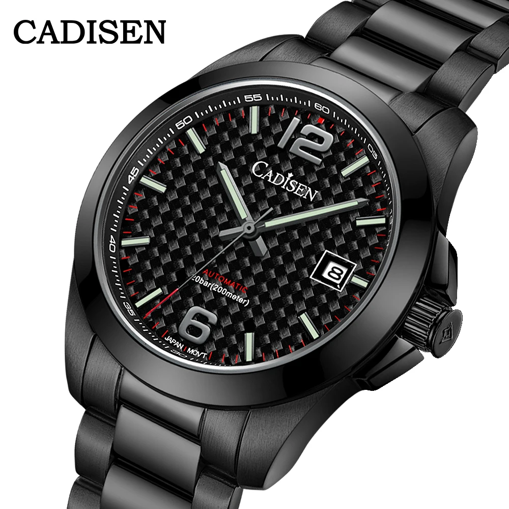 Мужские часы CADISEN C8197 MIYOTA 8215 Movt автоматические механические мужские