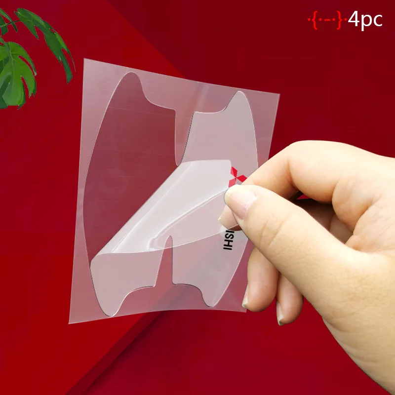 8 шт. прозрачная защитная пленка на дверную ручку автомобиля наклейка для Mitsubishi ASX