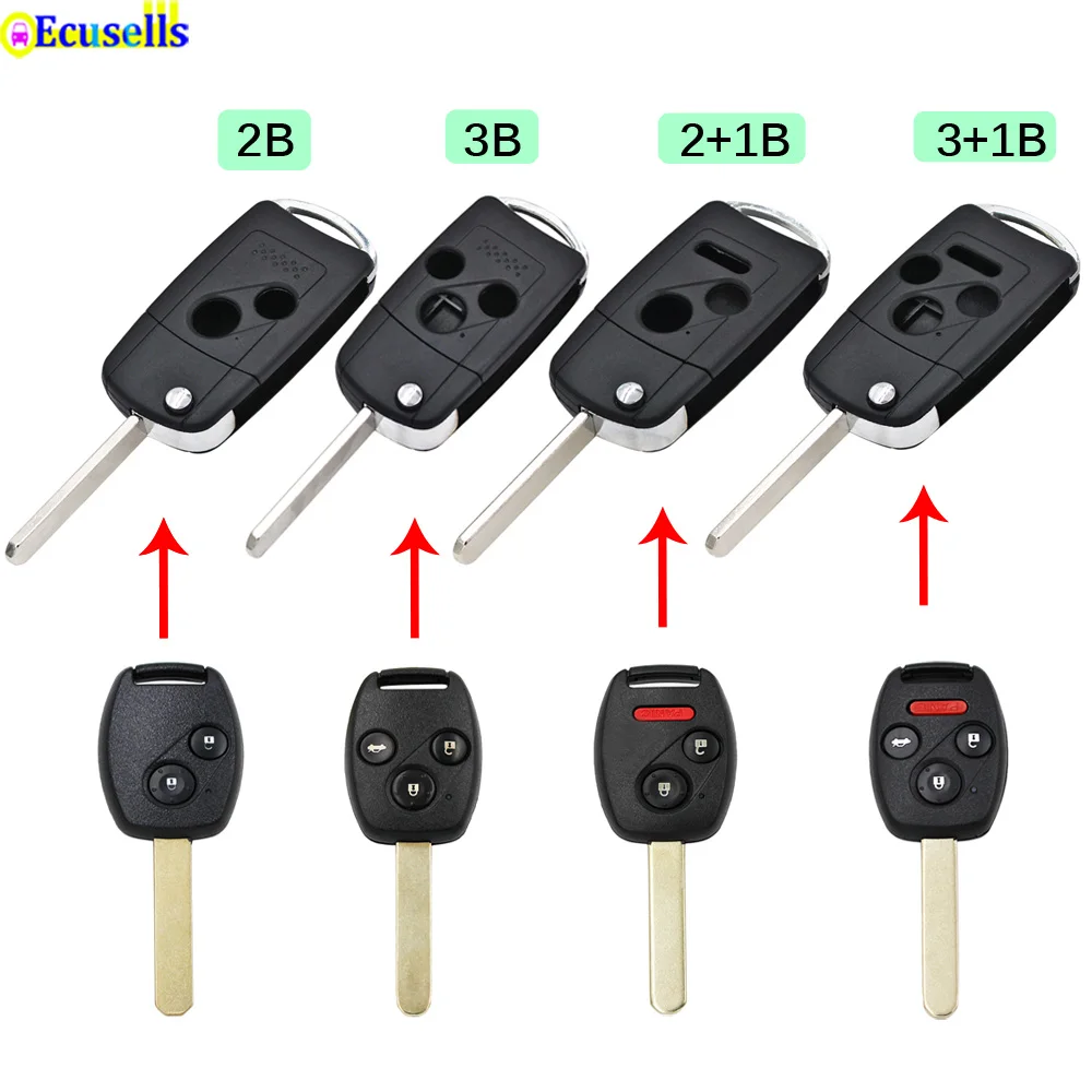 2/3/4 кнопки модифицированный откидная оболочка ключа дистанционного управления