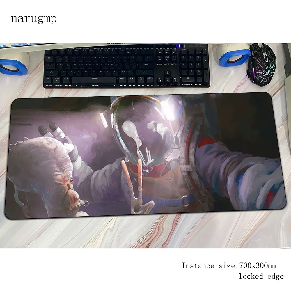 

Sci Fi Astronaut mouse pad 700x300x4mm gaming mousepad best office notbook desk mat Christmas gifts padmouse games pc gamer mats