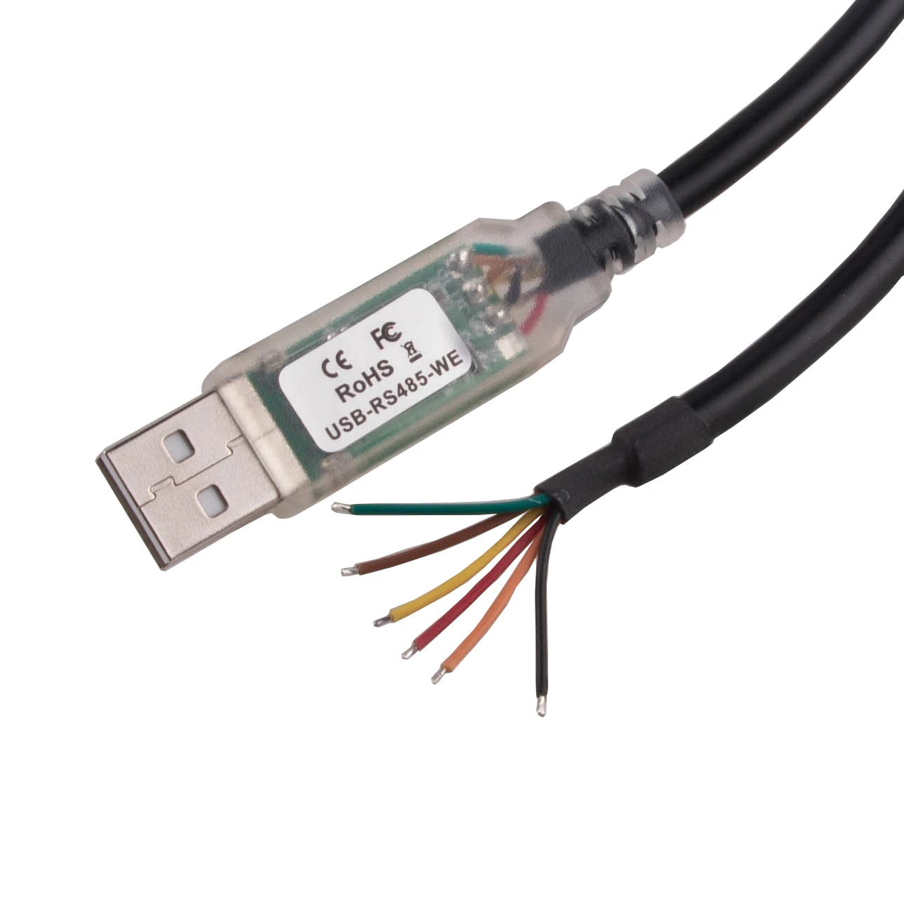 Кабель-переходник с USB на RS485 последовательным портом 6pin провод концевой FTDI чип