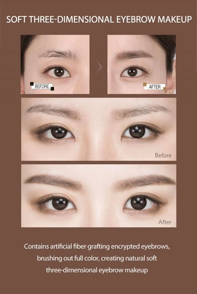 Новинка крем для окрашивания бровей водостойкий стойкий ультратонкий карандаш