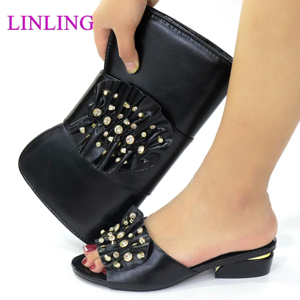 African Party Shoe and Bags Italian Shoes with Matching Bags for Women Italian In Women African Wedding Shoes  - buy with discount