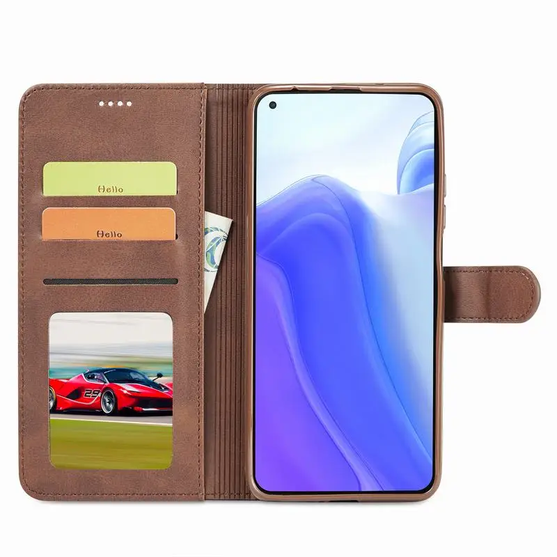 Чехол-Кошелек для Xiaomi Redmi 10 Магнитный кожаный чехол-книжка с откидной крышкой