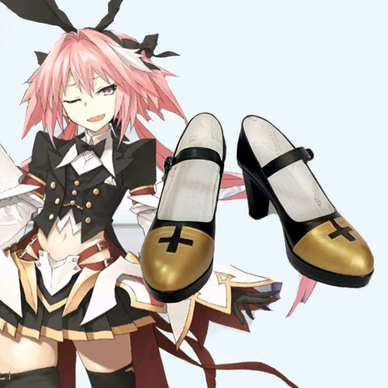 

Обувь для косплея Astolfo, популярная Аниме Судьба, апокрифа, большой заказ, сабля, золотые сапоги на высоком каблуке