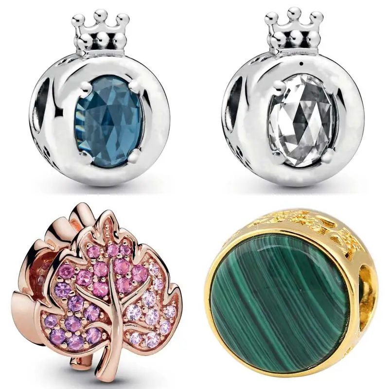 QANDOCCI прозрачный и синий сверкающий венок с круглым вырезом в виде листьев розы