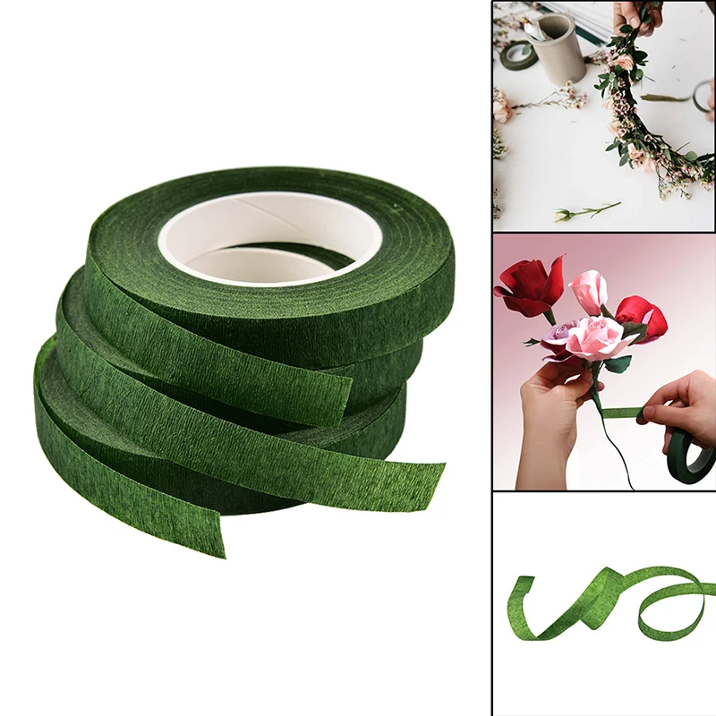 

1 PCS Green Parafilm Wedding Craft Florist Stem Wrap Floral Tape Waterproof 12m
