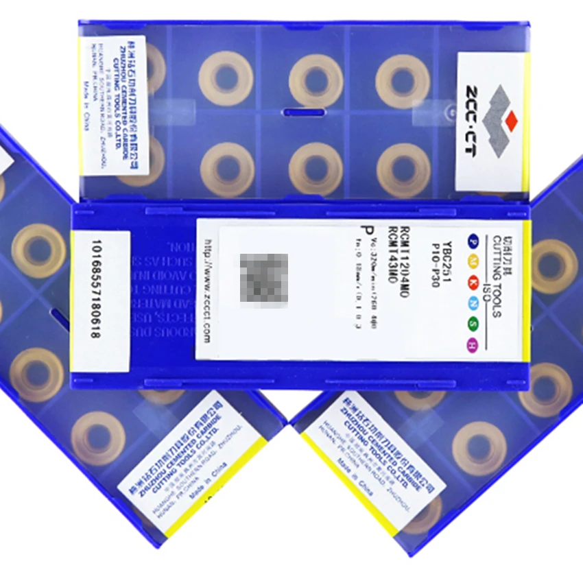 

ZCC.CT R5 R6 inserts RCMT10T3MO YBC251 RCMT1204MO YBC251 CNC carbide inserts For Processing steel 10PCS/BOX