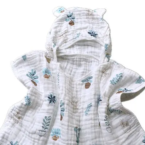 Муслиновое хлопковое детское банное полотенце пляжное накидка с рисунком Ins для