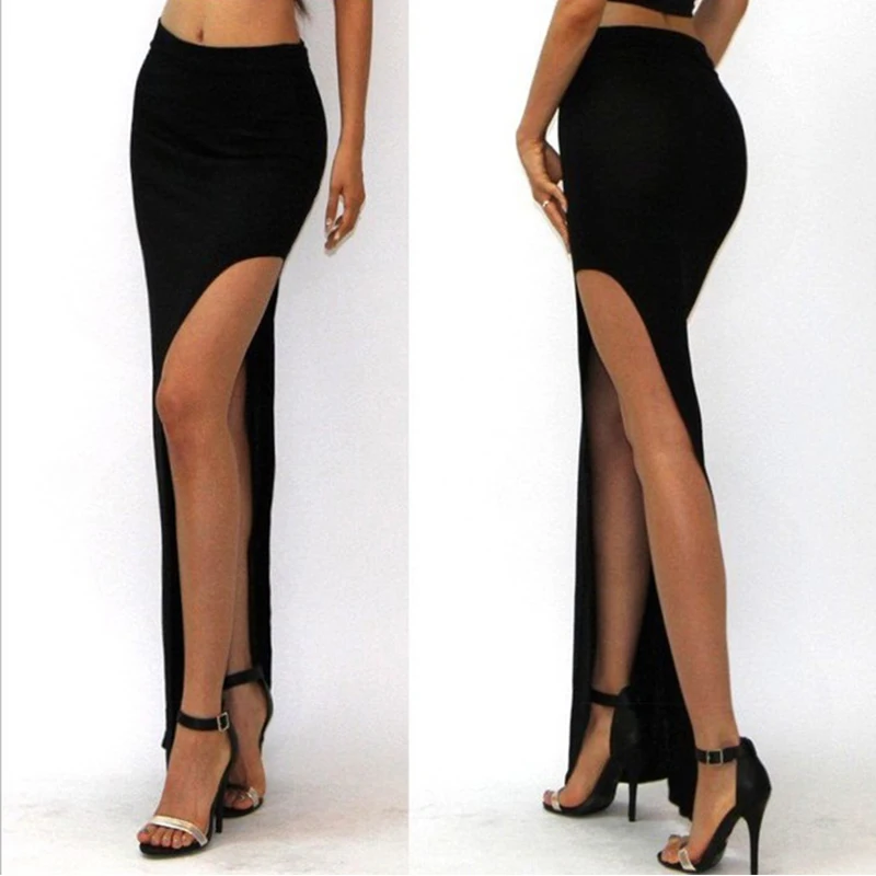 Женская юбка новинка 2020 Сексуальная Повседневная Длинная с высокой талией