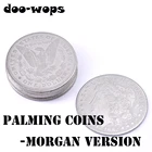 10 шт., палминг, монеты (версия Morgan), волшебные трюки, супер тонкая монета Magia, крупным планом, уличная иллюзия, аксессуары, трюк, реквизит, комедия