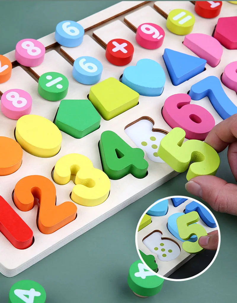 

Montessori Educational Wooden Toys For Kids Board Math Fishing Count Numbers Digital Shape Match Early Education Child Xmas Gift