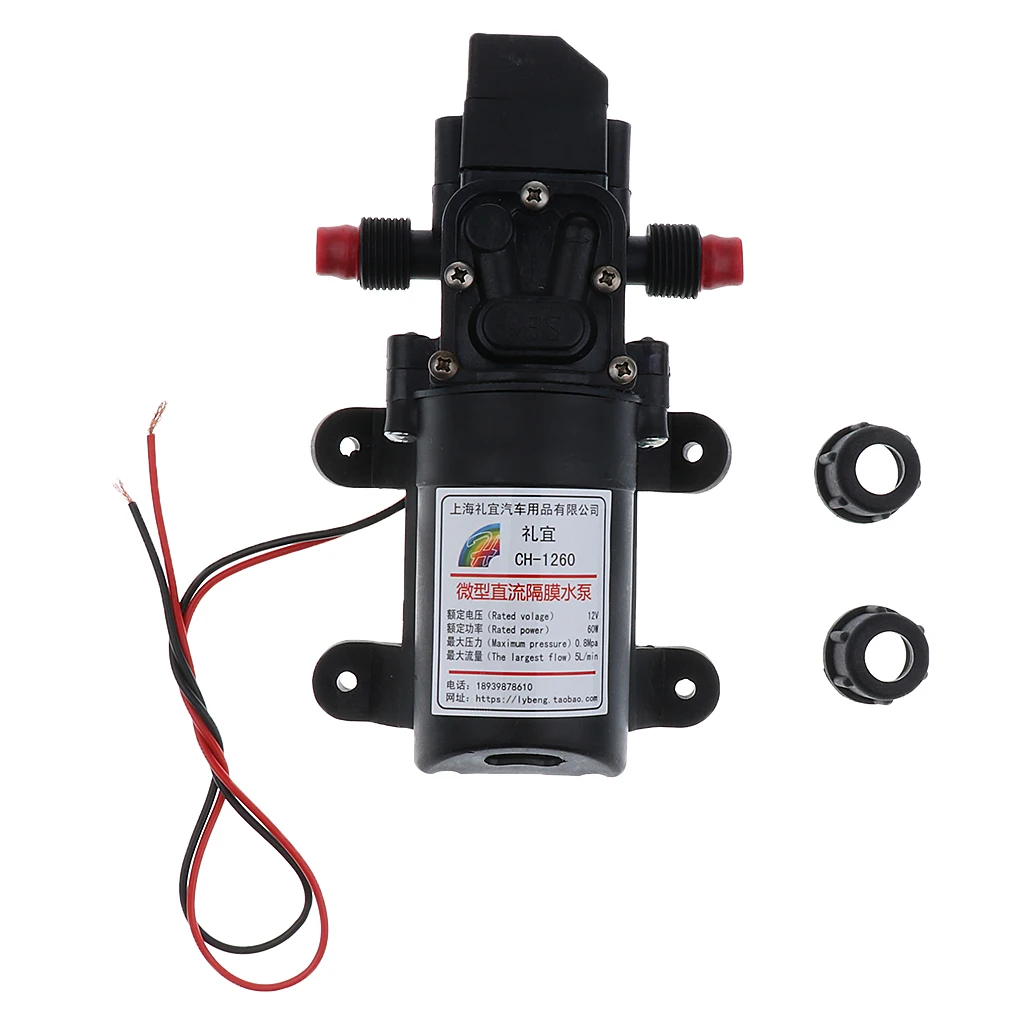 

12V DC 100 PSI Auto Diaphragm Water Pressure Pump for Caravan/RV/Boat/Marine