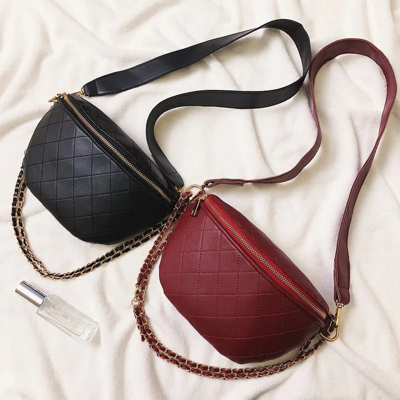 Женская сумка-мессенджер с цепочкой карманами | Багаж и сумки