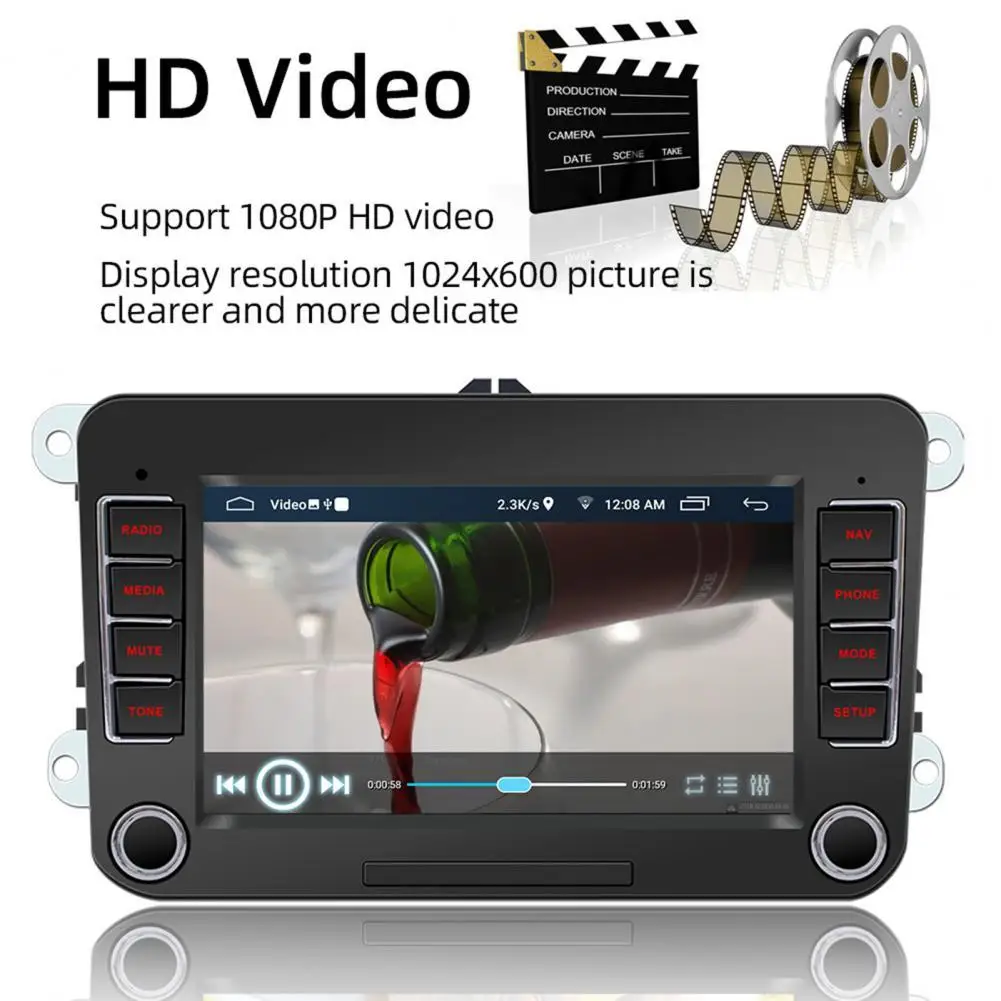 50% Лидер продаж 9070 7 дюймов авто MP5 плеер для Android Системы GPS навигации Bluetooth