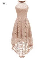 bm 2021 new cheap lace a line high low prom dresses long formal evening dress party gown vestidos robe de soiree bm276