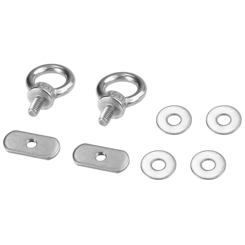 

2021 New 2pcs Canoe Kayak Track Mount Tie Down Eyelet to Hold Your Bungee Cord Ropes Kayak Accessories Drop Ship
