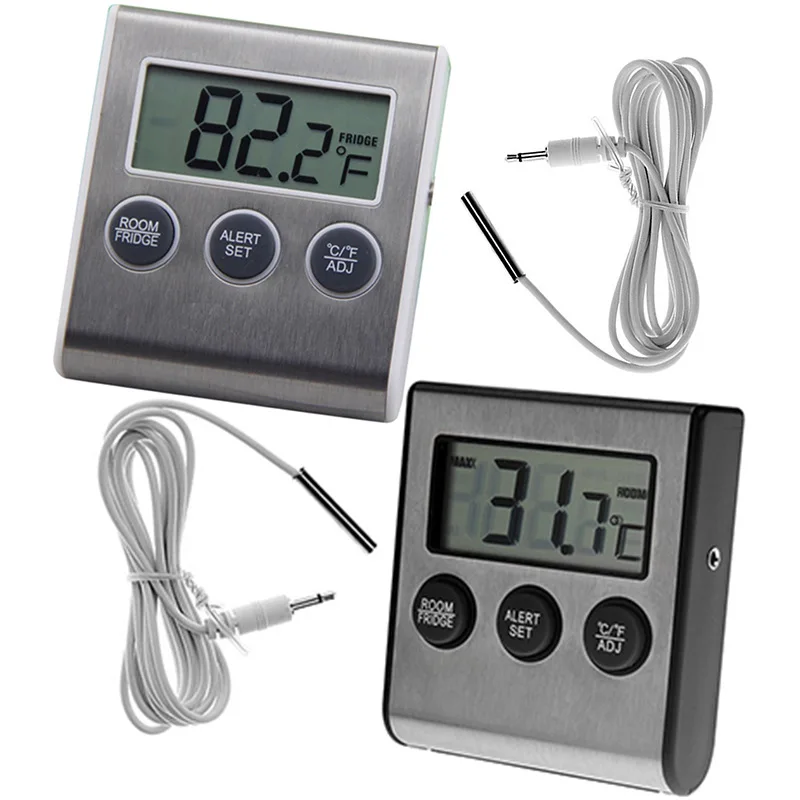 Электронный термометр для кухни холодильника морозильной камеры сигнал высокой
