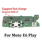 Новая Док-станция USB с разъемом для зарядки, печатная плата, гибкий ленточный кабель для Motorola Moto E3 E4 E4T E5 E6 E7 Play Go Plus E6S