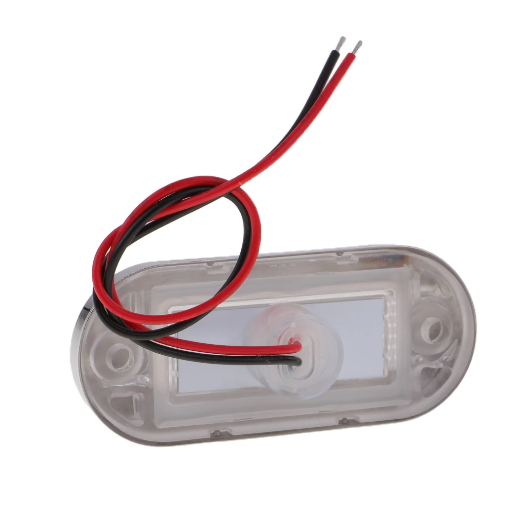 2 шт светодиодный продолговатый Свет 12V белый полированный нержавеющий RV лодка морской