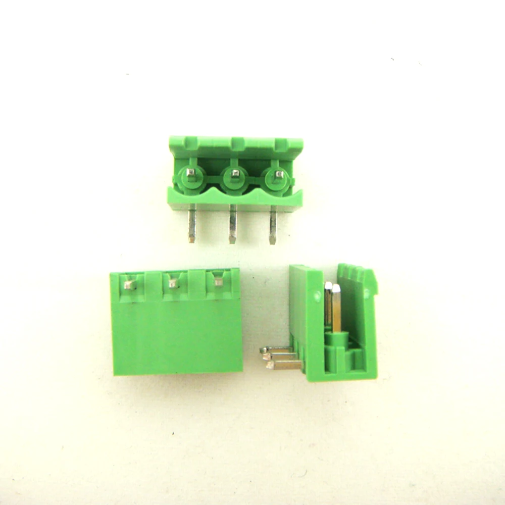 (100pcs) 2EDGK-5.08-3P+ 2EDGRC-5.08-3P Bend Pin Screw Terminal Block Connector 3pin 5.08mm Free shipping | Обустройство дома