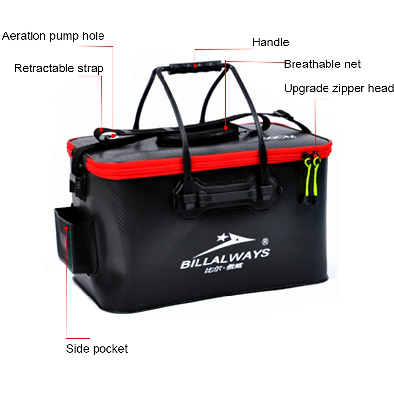 Высококачественное складное рыболовное ведро портативная Рыболовная Сумка EVA с