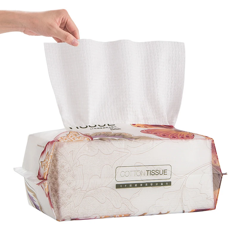 

Disposable Face Towels Bathroom Cotton Facial Tissue Makeup Remover Wipes Dry Wet Skincare Roll Paper