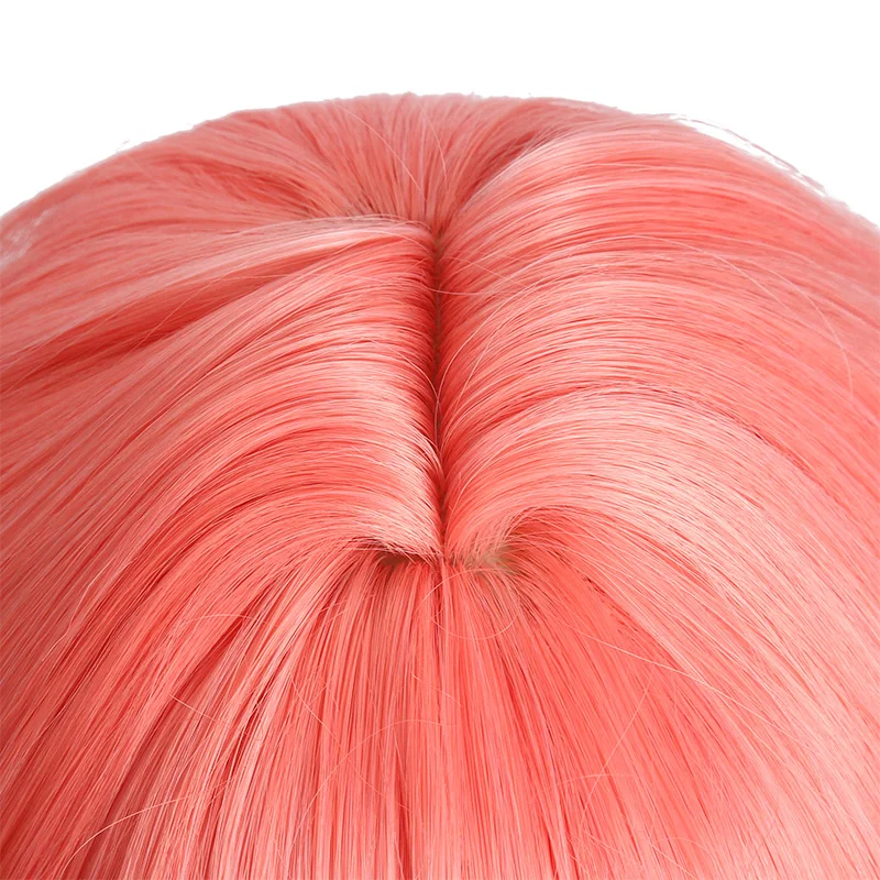 L-email wig Ilulu Cosplay Wig Kobayashi-san Chi no Maid Dragon Cosplay Pink Lolita Wig with Bangs Synthetic Hair Heat Resistant