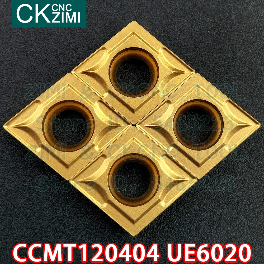 

CCMT120404 UE6020 CCMT 120404 UE6020 Carbide Inserts External Turning Inserts Tools CNC cutting tool metal lathe tools For steel