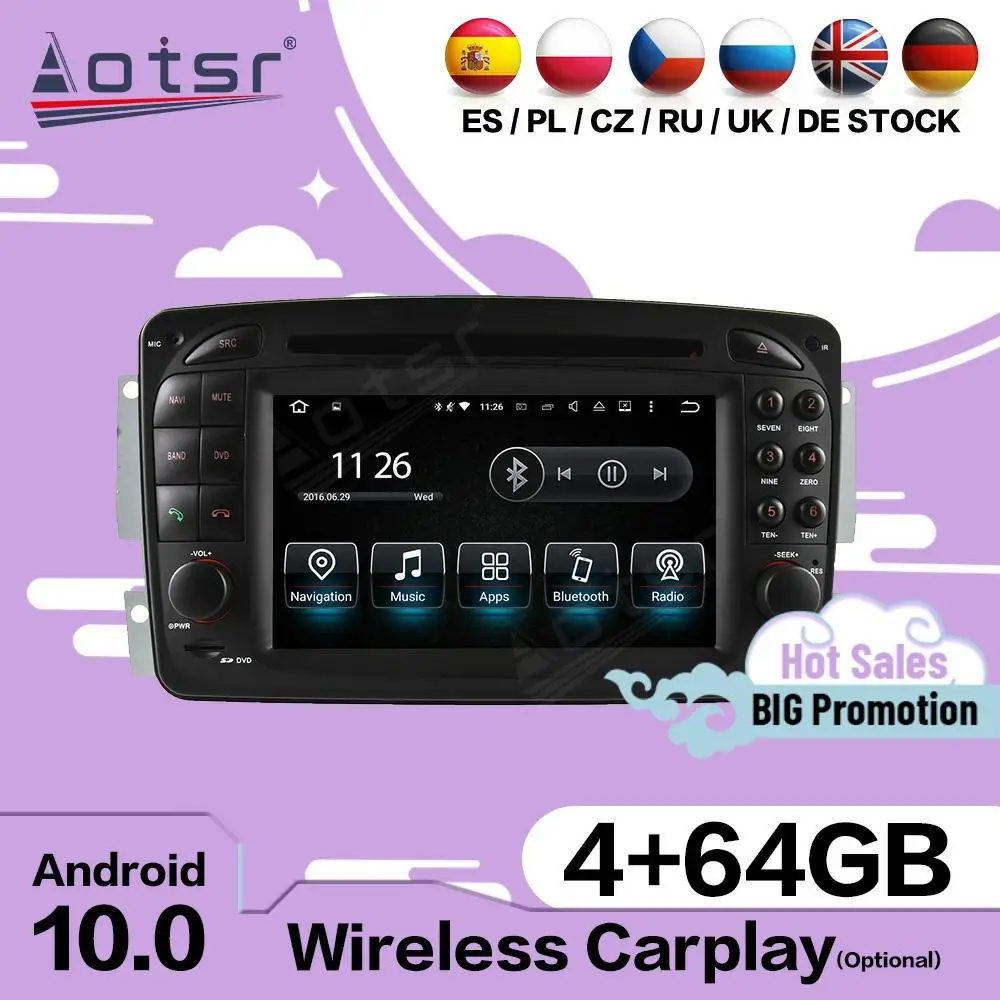

Carplay Android мультимедиа для Mecerdes Benz Vaneo 2002-2005 Viano 2004-2011 Vito 2004-2006 GPS аудио радио приемник, головное устройство