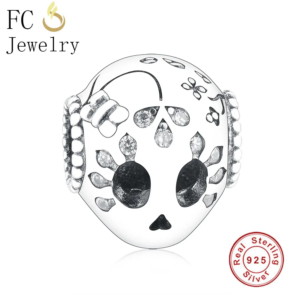 FC Jewelry оригинальный брендовый браслет с подвесками 925 пробы серебристый
