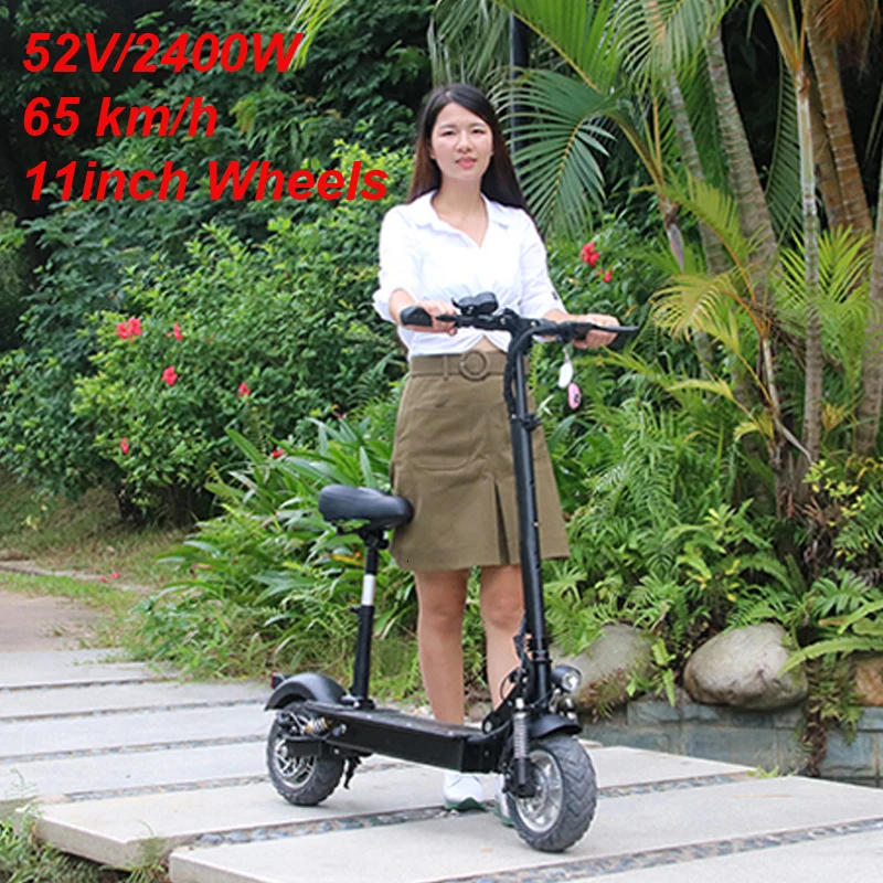 1002 популярный двойной электроскутер 2 человек Электрический скутер с 52V 2400W moto |