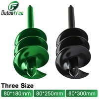 3 sizes garden auger drill bit tool spiral hole digger ground drill earth drill for seed planting gardening drill bit tools