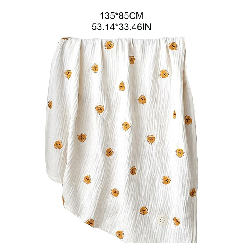 

Baby Muslin Receiving Blanket 4-layers Gauze Cotton Swaddle Wrap Stroller Cover