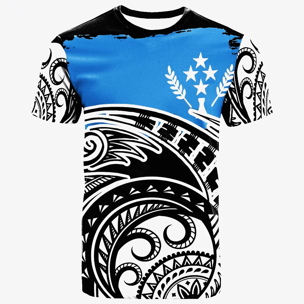 

New Polynesian culture tribal island retro tattoo 3d print men and women summer streetwear short-sleeved T-shirt