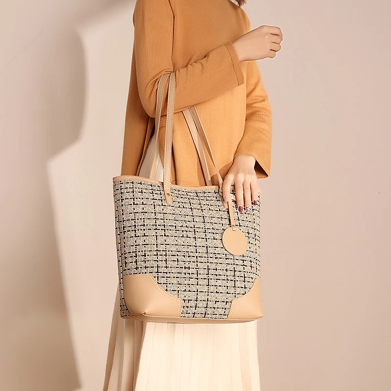 Женские сумки клетчатые на плечо с ремнем винтажный стиль женские модные ручками