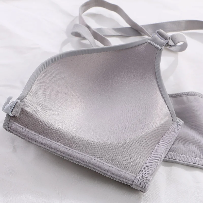 Bra Women Seamless Sexy Front Button Bras Girls Push Up Lingerie Underwear Female Solid Color wire Free | Женская одежда