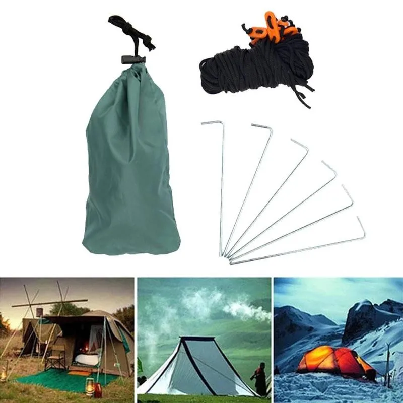 

Outdoor Tent Floor Nails Wind Rope Matching Set Tent Floor Nails Waterproof Reflective Rope Tent Set Outdoor Tool Accessories