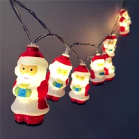 battery powered santa claus christmas 10 leds string light fairy home decoration for bedroomstairschristmas tree
