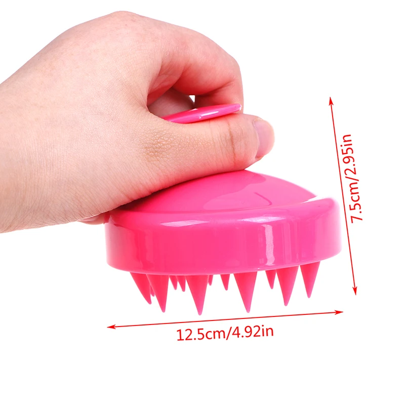 

Massage Brush Hair Wash Brush Head Body Shower Massager Comb Silicone Acupoint Head Meridian Relaxing Massage Comb Tools