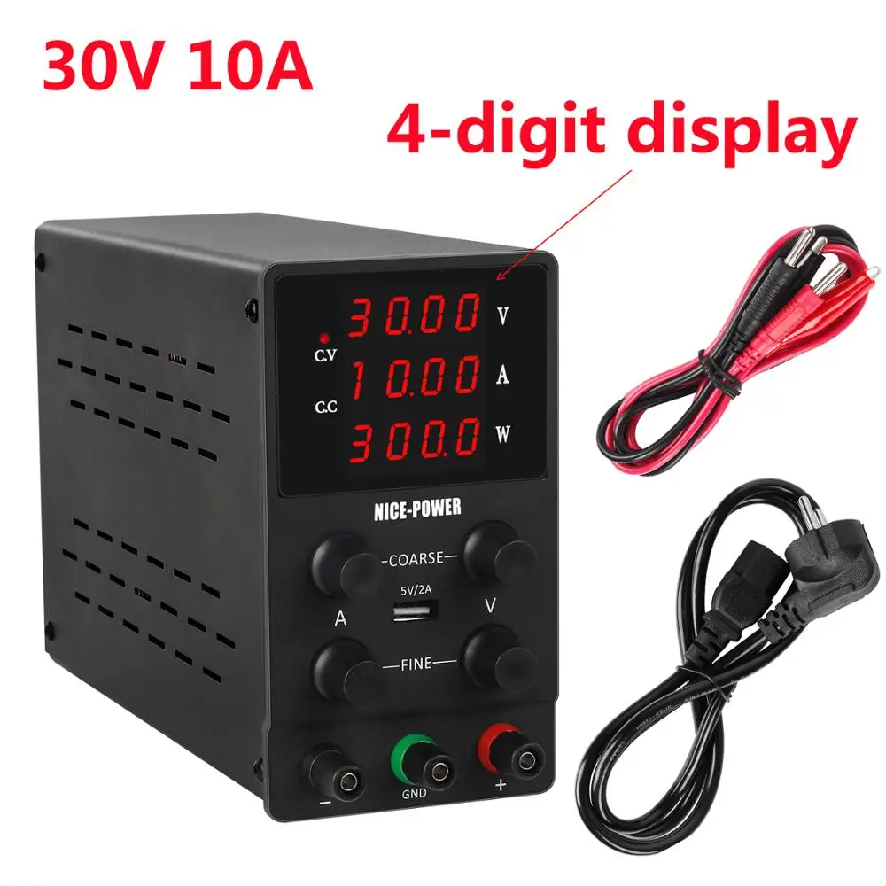 4 цифры USB DC Lab источник питания регулируемый 30 в 10A 60 5A 120 В 3A точное регулируемое