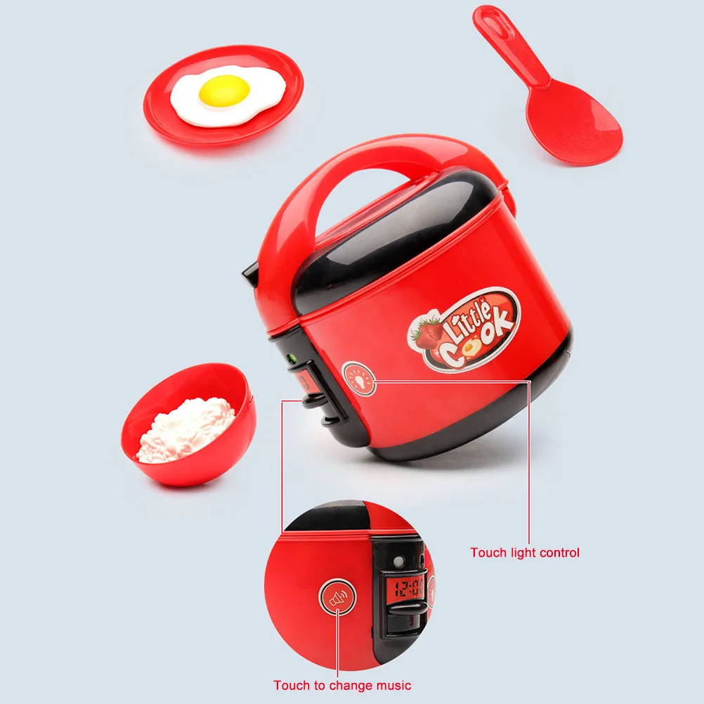 6 шт./компл. кухонная рисоварка для ролевых игр светильник кой и звуками