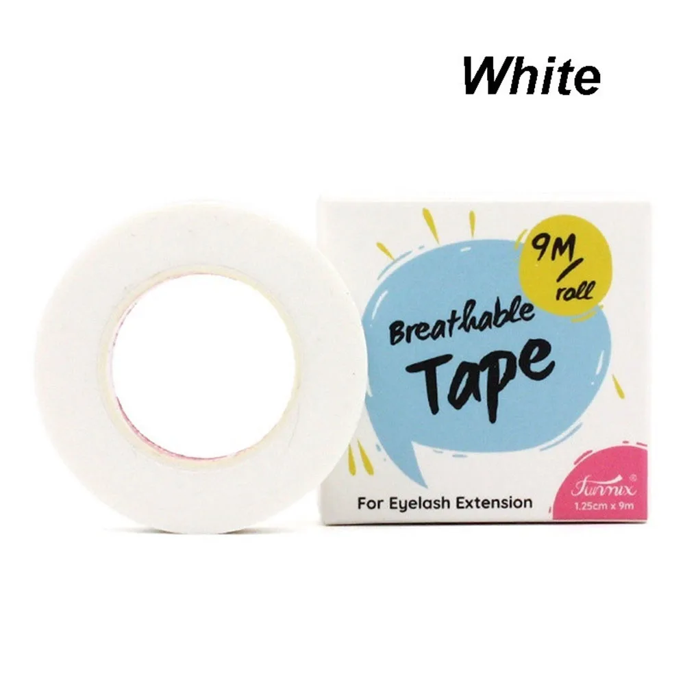 2 вида цветов 9 м/рулон привитая лента для ресниц медицинская дышащая