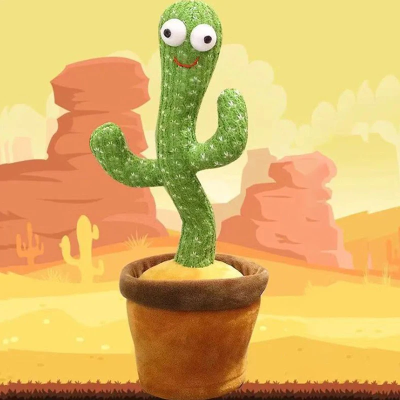 

Cactus Plush Electronic Shake Dancing Toy With Song Plush Cactus Education Toy