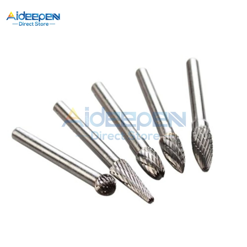 Шлифовальная головка из вольфрамовой стали 3x6 мм 10 шт./компл.