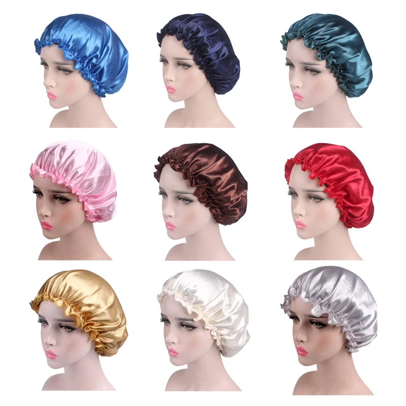 Атласная кружевная шапка для ночного сна укладки волос ухода за волосами женщин