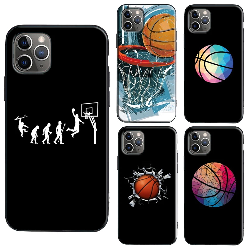 Баскетбольный мяч ТПУ чехол для iPhone X XR XS Max SE 2020 6S 7 8 Plus 11 Pro 12 mini Coque|Бамперы| |