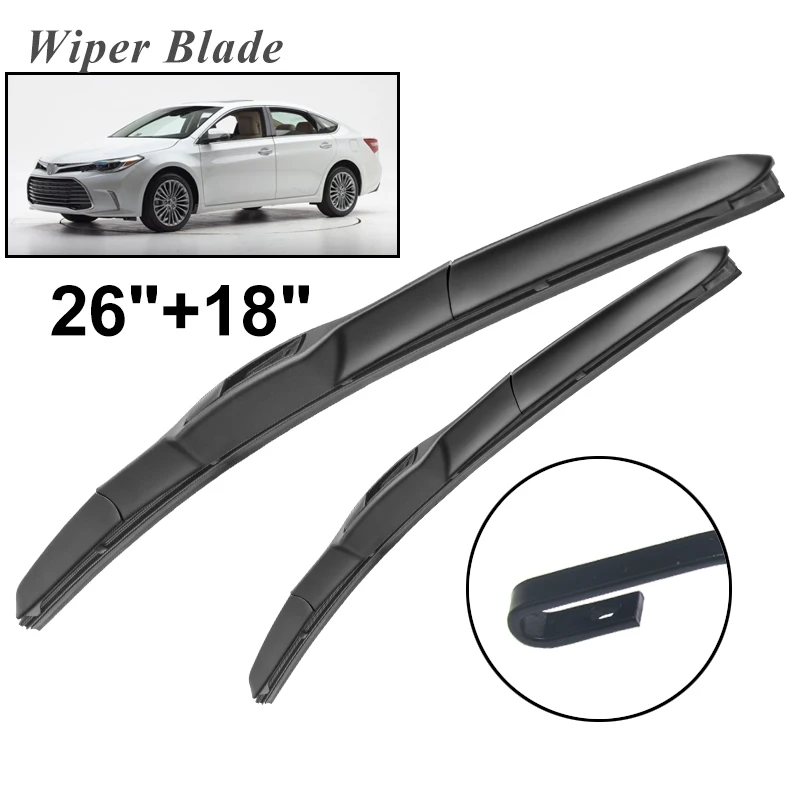 

Передние щетки стеклоочистителя okoстеклоочистителя RHD & LHD для Toyota Avalon 2013 - 2018 лобовое стекло переднее окно 26 "+ 18"