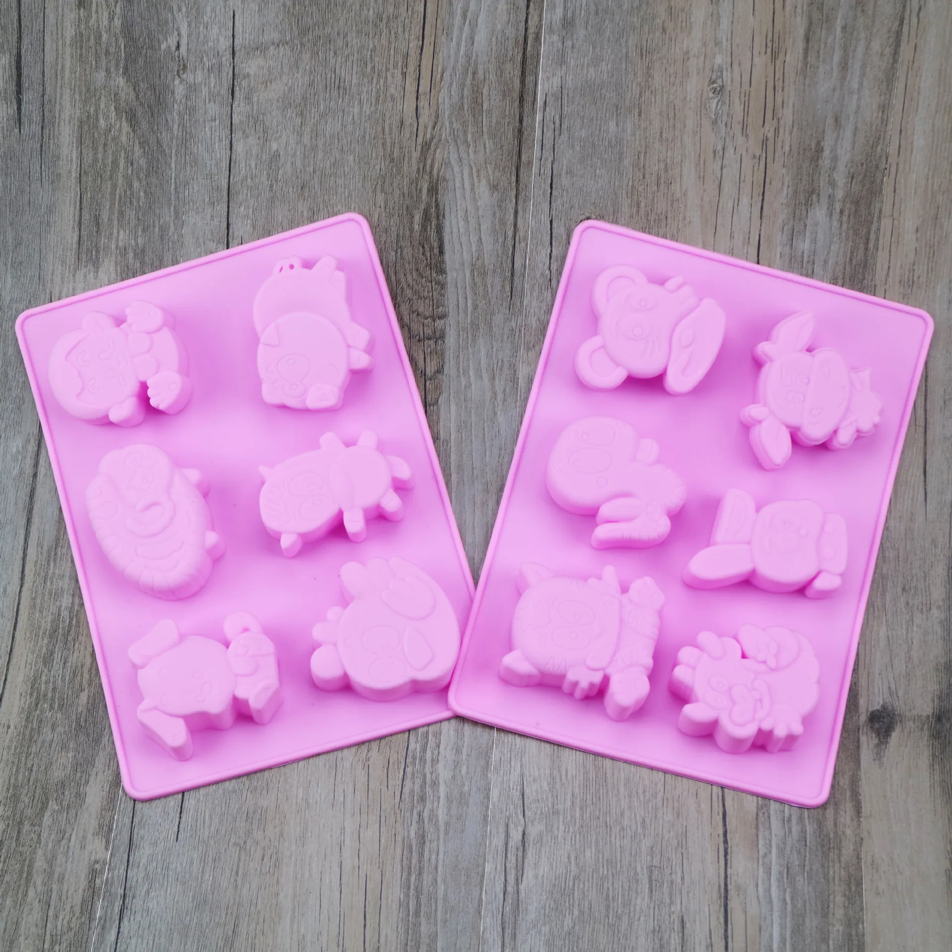 Силиконовая силиконовая форма для выпечки в виде животных из серии зодиака мыло